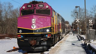 Rare MBTA Commuter Trains and Extras on the North and South Sides - Winter 2024