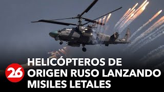 GUERRA RUSIA-UCRANIA | Helicóptero de origen ruso dispara misiles contra objetivos ucranianos