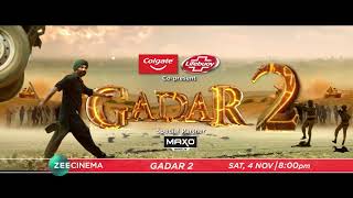 Watch Gadar 2 on Zee Cinema | 4th Nov, Sat, 8 PM | TV Par Pehli Baar