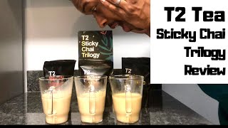 T2 Tea Sticky Chai Trilogy Review - Sticky Honey Rooibos \u0026 Sticky Honey Chai \u0026 Sticky Turmeric Chai