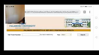 palamuru University 1st,2nd\u00263rd year Backlog results 2021|PU UG degree Backlog result |PU results