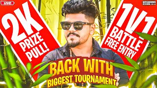 BACK WITH BIGGEST FREE ENTRY 2K WIN PRICE TOURNAMENT 1v1 TDM BATTLE FREE ENTRY | BGMI LIVE KANNADA |