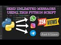 send unlimited message using python || python projects for beginners || Project Maker