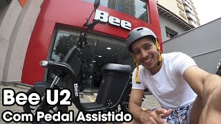 TESTANDO A NOVA BIKE BEE U2 COM PEDAL ASSISTIDO