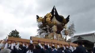 北条節句祭　宵宮　西高室　勅使塚　屋台差し上げ