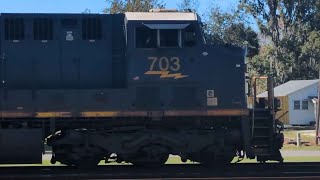 (late) CSX 703 on a hopper train though Folkston