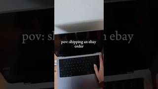 pov: shipping an eBay order ✉️ #pov #ebay #reselling