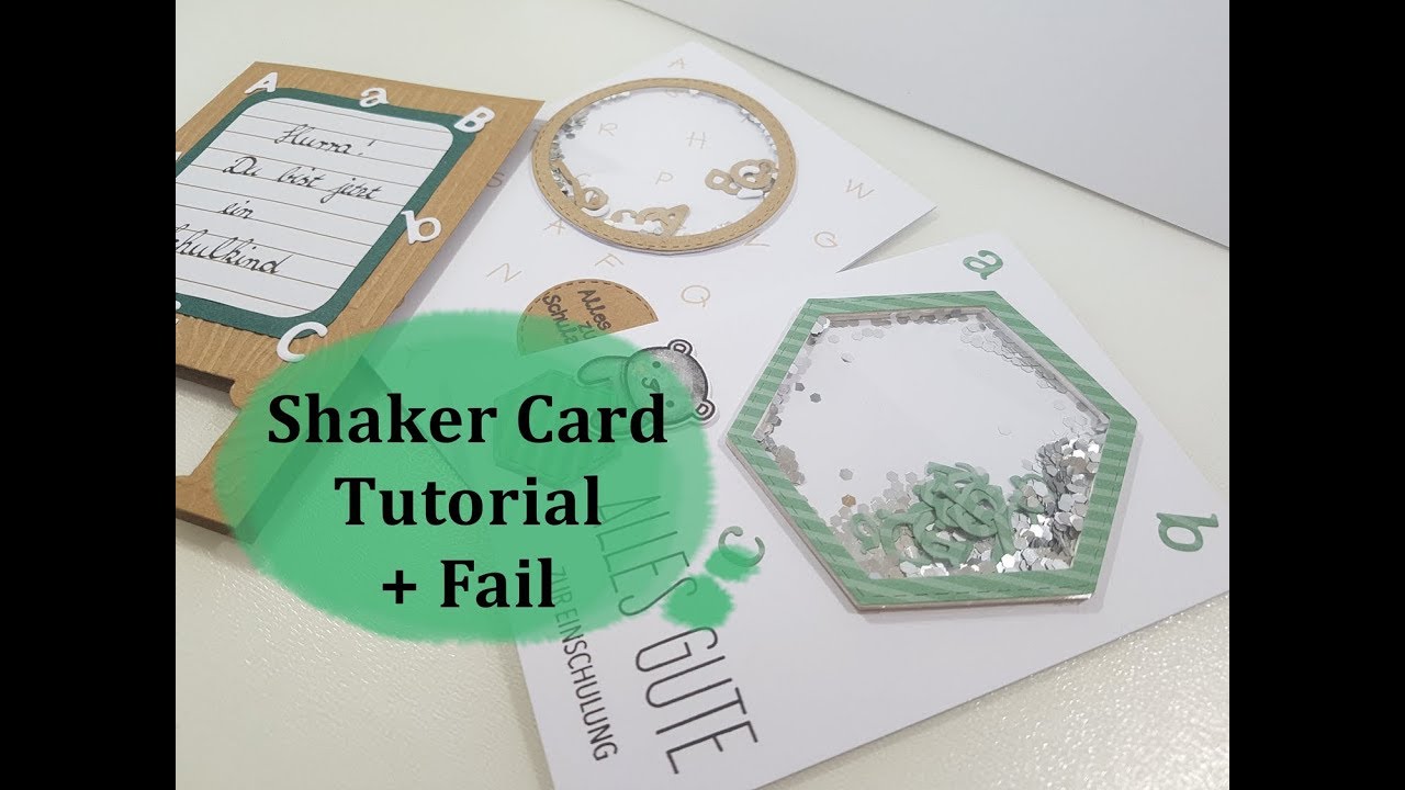 Shaker Card Tutorial School Youtube