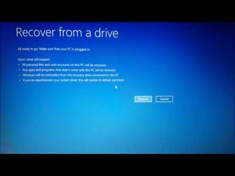 Reinstall Windows Using USB Recovery Drive (Error Code 0xc0000001) Reinstall Windows Using USB Recovery Drive (Error Code 0xc0000001)