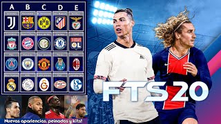 LANZAMIENTO FTS 20 OFICIAL CHAMPIONS LEAGUE, APARIENCIAS REALISTAS NUEVAS FUNCIONES Y GRAFICOS HD