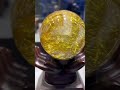 most beautiful rutile quartz crystal ball 🔮 you will see today crystals gemstone crystalball