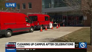 VIDEO: 15 people charged, 16 hospitalized during UConn celebration