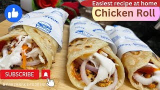 Easy Market style chicken roll | Chicken shawarma | Chicken rap