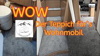 Das Ausstatten vom Wohnmobil geht weiter, ein Teppichboden von Feelgoodcamper           #Vlog7/24