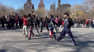 Blitzers-- K-pop group in Washington Sq. Park (tequila minsky)