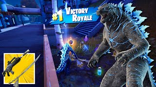 Godzilla Evolved Skin Gameplay Wins | Zero Build (Fortnite Chapter 6 Season 1)