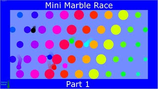 Mini Marble Race Part 1 - Algodoo Marble Race #shorts