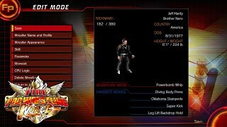 Fire Pro Wrestling World - Jeff Hardy from scratch