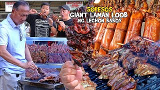 VIRAL na 50Pesos "GIANT LAMAN LOOB LECHON BABOY" in La Loma Quezon!(HD)