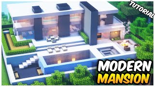Minecraft: Modern Mansion Tutorial | How to Build in Minecraft (#1)