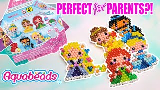 TRYING AQUABEADS FOR THE 1ST TIME! Bunnie Bites 2 | Pixel Art | Disney Princesses |  Unbox & Review