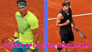 Nadal VS Zverev | French Open 2022 Semifinal Highlights [HD 60fps]