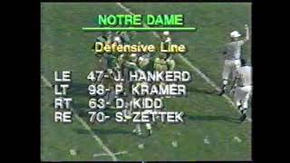 1980 Michigan at Notre Dame