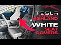 Unboxing Tesla Model 3 2024 White Seats Cover (Tesla Model 3 2024 Highland) TAPTES