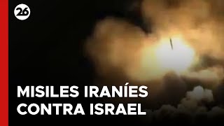 Irán muestra el momento del lanzamiento de misiles balísticos contra Israel