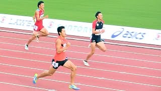 2015和歌山国体陸上 成年少年男子共通4×100ｍＲ予選1組 20151004