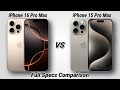 iPhone 16 PRO MAX vs 15 PRO MAX SPECS Review & Comparison...