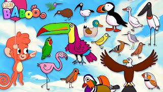 Animal ABC | learn alphabet a to z with 26 cartoon Birds for kids | ABCD Wild Animals and Sounds