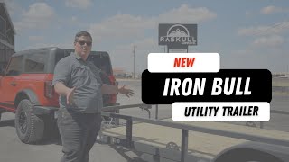 NEW Iron Bull Utility Trailer | Walkaround of 14’ Light Duty Utility Trailer