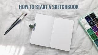 🌸 starting a new sketchbook // paint with me