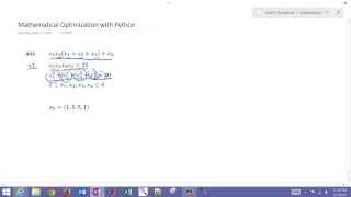 Mathematical Optimization with Python