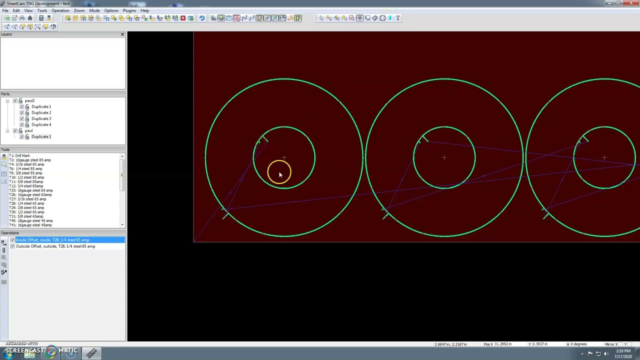 Multiple Parts Sheetcam Youtube