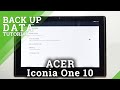 How to Backup Data in ACER Iconia One 10 – Create Google Backup Account