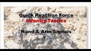 How to communicate silently during wartime using hand and arm signals