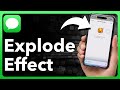 How To Send Message With Explode Effect On iPhone