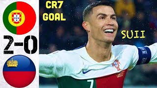 Portugal vs Liechtenstein 2-0 - All Goals and Highlights - 2023 ⚽️ RONALDO
