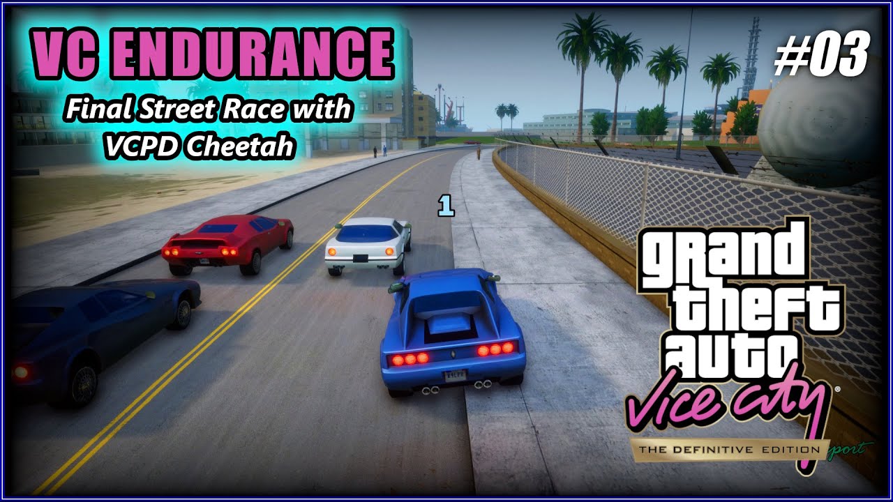 GTA Vice City Definitive Edition - VC Endurance Race With VCPD Cheetah ...