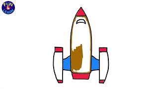 How to draw  an easy Rocket for kids step by step  #rocketdrawing  #drawandcolor