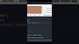 Color Picker Project Using Python #python #projects