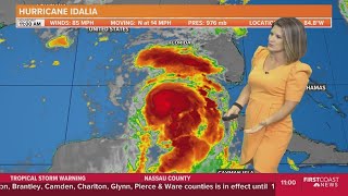 11 a.m. Idalia Update: Hurricane Warnings issued in several Florida, Georgia counties