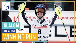 Clement Noel | 1st place | Chamonix | Men's Slalom | FIS Alpine