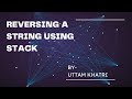 Reverse String with Stack || DSA