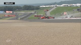 Super GT 2018. FP Fuji GT 500 Miles. Huge Crash