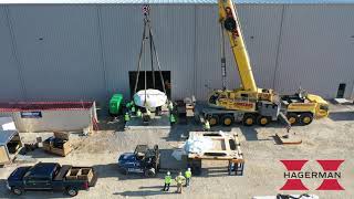 Rigging of the Cyclone® 70 at Arizona Isotopes Corp.