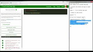 Free Code Camp - Title Case a Sentence - Solution