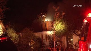 Wilkie House Fire / Pomona RAW FOOTAGE
